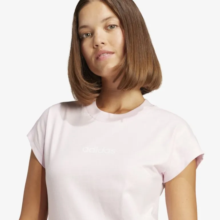 adidas Essentials Linear Cotton T-Shirt Damen T-Shirt