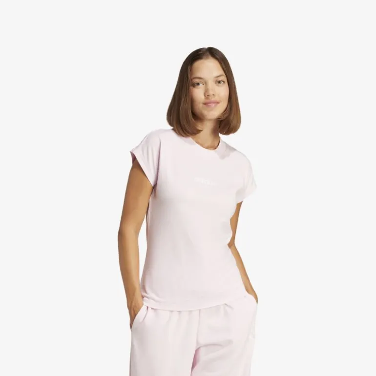 adidas Essentials Linear Cotton T-Shirt Damen T-Shirt