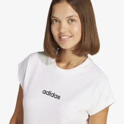 adidas Essentials Linear Cotton Damen T-Shirt