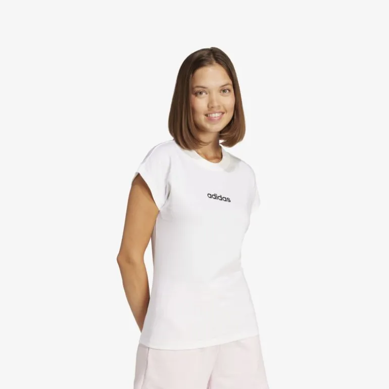adidas Essentials Linear Cotton Damen T-Shirt