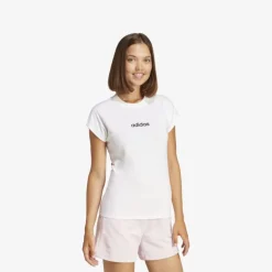 adidas Essentials Linear Cotton Damen T-Shirt