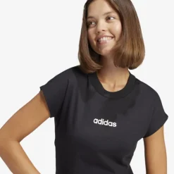 adidas Essentials Linear Cotton T-Shirt Damen T-Shirt