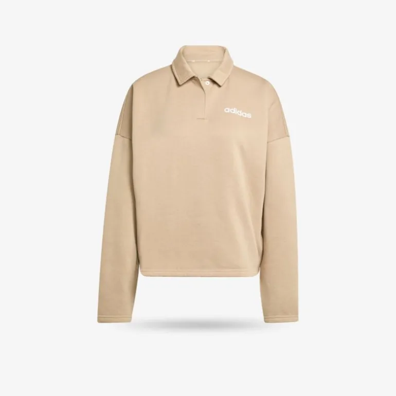 adidas Essentials Linear Fleece Polo Damen Hoodies & Sweater