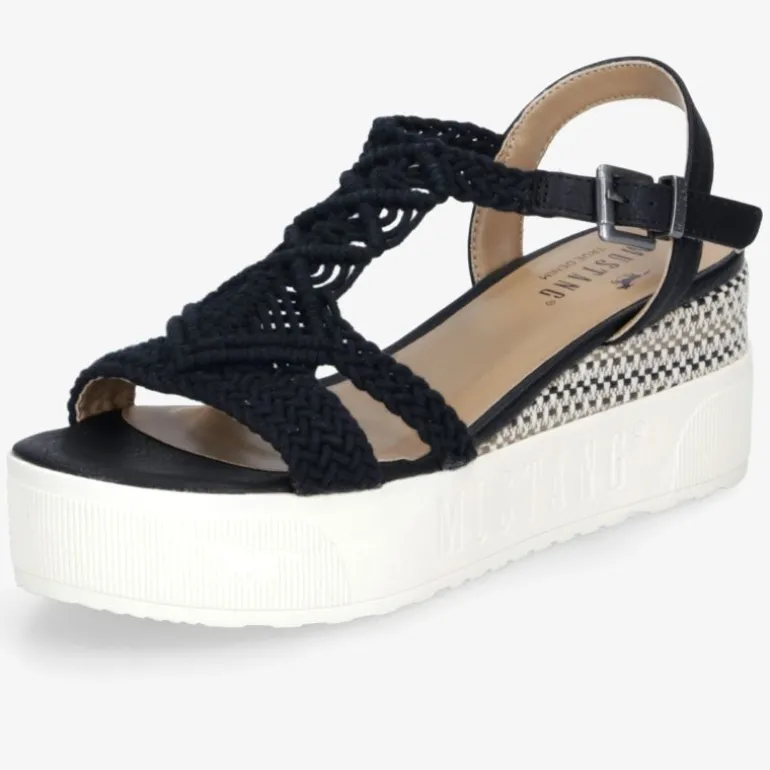 MUSTANG Damen Plateausandalen
