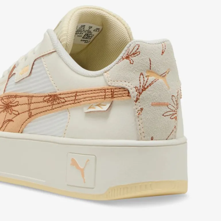 PUMA Carina Street Lux Crafted Flowers Damen Plateau Sneaker