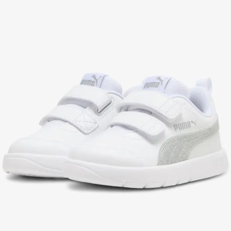 PUMA Courtflex V3 Glitz V Inf. Kinder Sneaker Low