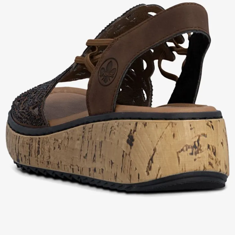 rieker Damen Keilsandalen