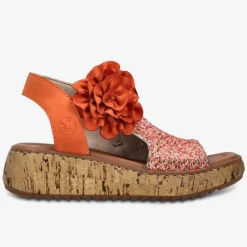 rieker Damen Plateausandalen