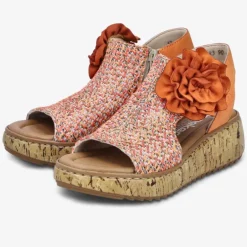 rieker Damen Plateausandalen