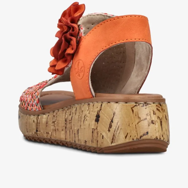 rieker Damen Plateausandalen