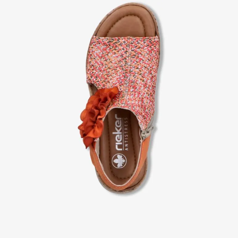 rieker Damen Plateausandalen