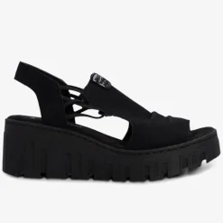 rieker Damen Plateausandalen