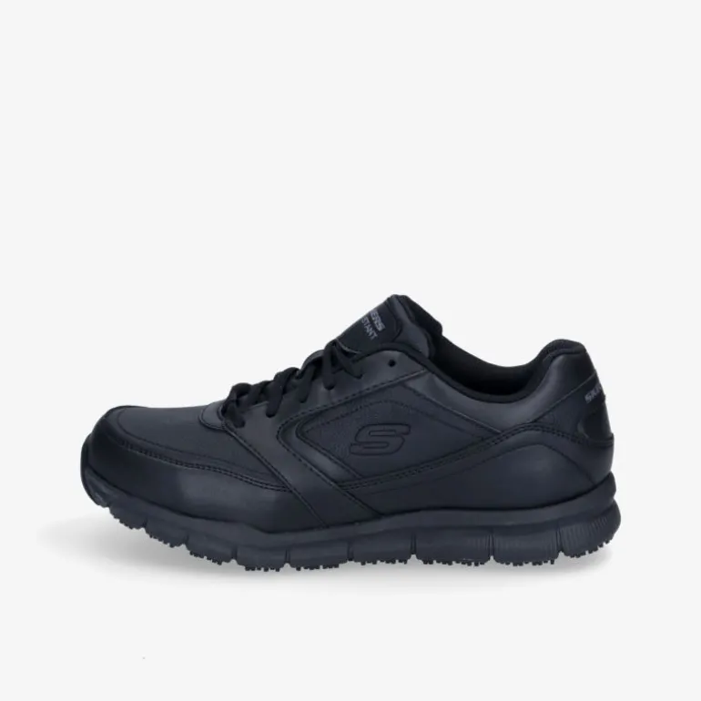 Skechers BLK PU WORK RELAXED FIT®: NAMPA SR