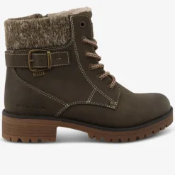 TOM TAILOR Damen Schnürstiefeletten