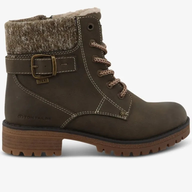 TOM TAILOR Damen Schnürstiefeletten